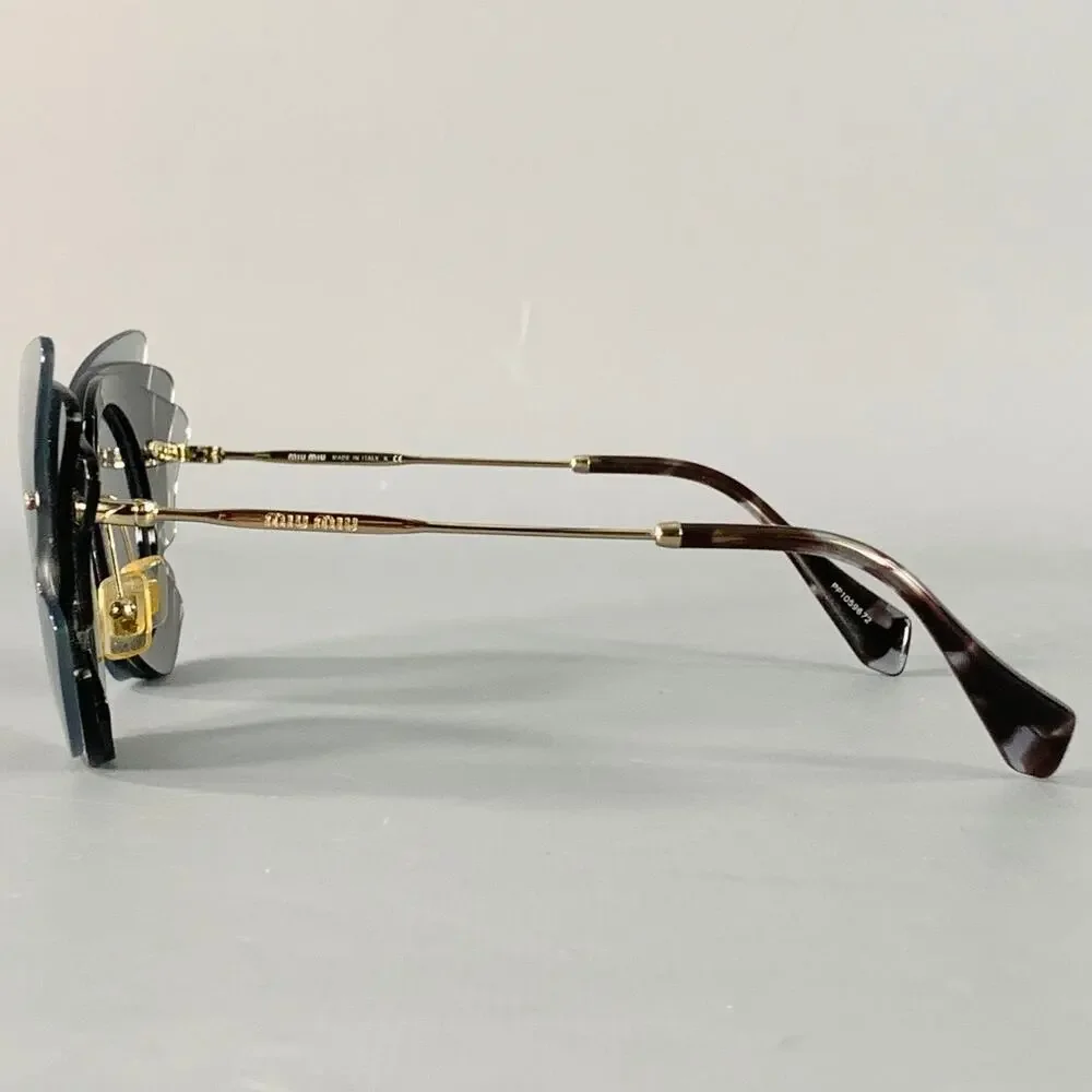 MIU MIU Grey Charcoal Butterfly Acetate Sunglasses